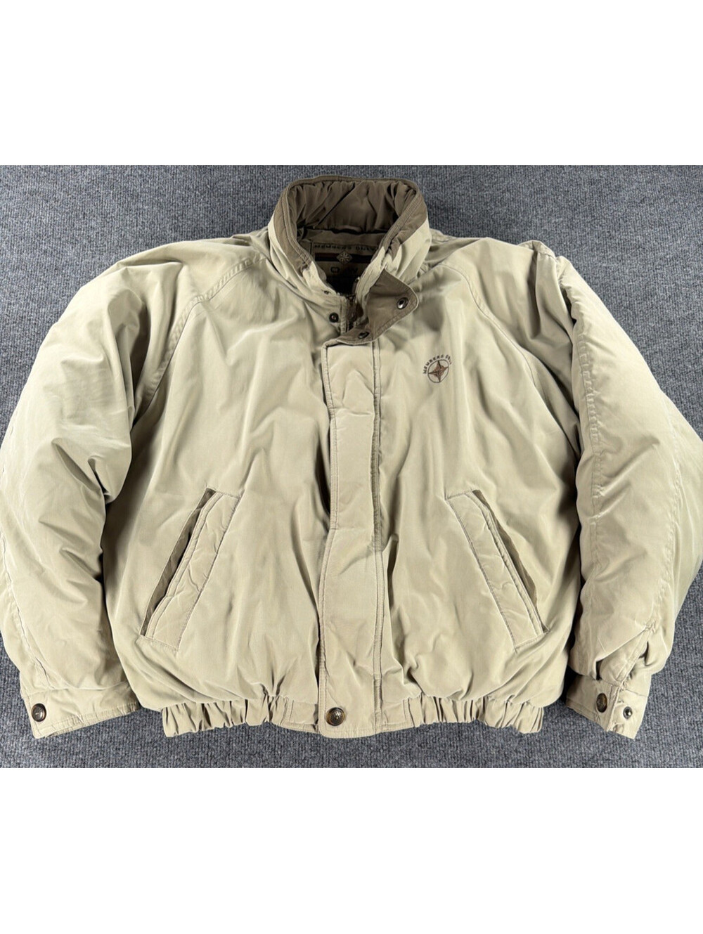 Vintage Members Only Down Beige Men's Jacket Size Large